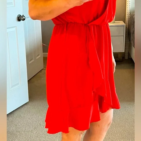 casual women's red dress Red Bustier Maxi Dress - Going Out